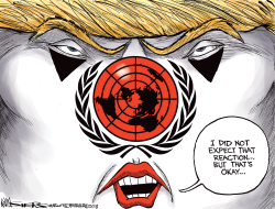 TRUMP AT UN by Kevin Siers