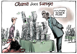 OBAMA DOES EUROPE by Jos Collignon
