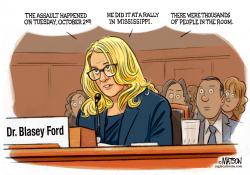 DR BLASEY FORD DESCRIBES TRUMP ASSAULT ON HER CHARACTER by RJ Matson