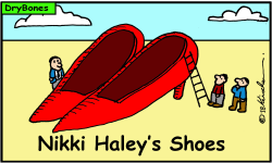 NIKKI HALEY'S SHOES by Yaakov Kirschen