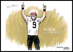 DREW BREES NFL GOLD STANDARD QB by J.D. Crowe