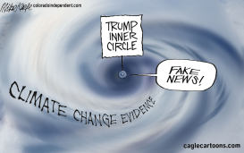 CLIMATE CHANGE EVIDENCE by Mike Keefe