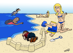 SAND CASTLE OF EUROPEAN POPULISM by Stephane Peray