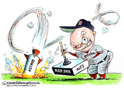 RED SOX AL CHAMPS 2018 by Dave Granlund