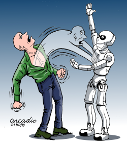 MACHINES TAKING THE HUMAN SOUL by Arcadio Esquivel