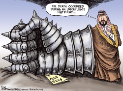 THE SAUDI FISTFIGHT by Kevin Siers