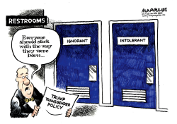 TRUMP TRANSGENDER POLICY COLOR by Jimmy Margulies