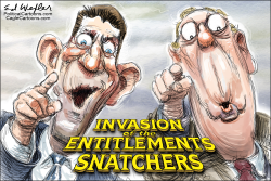 RYAN,MCCONNELL INVASION OF ENTITLEMENT SNATCHERS by Ed Wexler