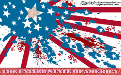 THE UNTIED STATE OF AMERICA by Mike Keefe