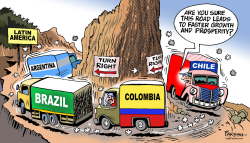 LATIN AMERICA TURNS RIGHT by Paresh Nath