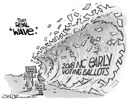 LOCAL NC Early voting wave by John Cole