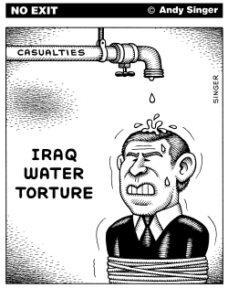 IRAQ WATER TORTURE by Andy Singer