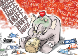 HUFFING NEWS by Pat Bagley