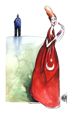 FLIRTING TURKEY by Angel Boligan
