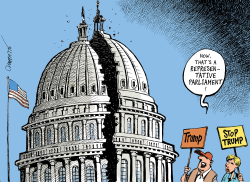 A DIVIDED CONGRESS by Patrick Chappatte