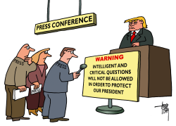 PRESS CONFERENCE TRUMP by Arend Van Dam