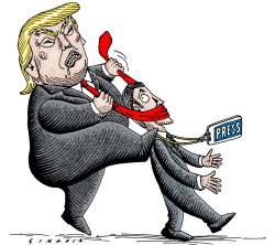 TRUMP AND THE MEDIA by Osmani Simanca