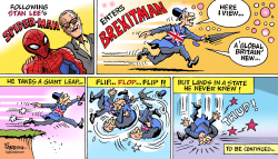 SPIDERMAN AND BREXITMAN by Paresh Nath