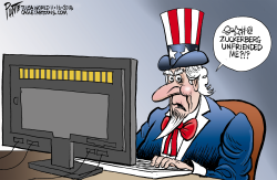 UNCLE SAM AND FACEBOOK by Bruce Plante