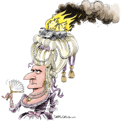 MACRON AS MARIE ANTOINETTE by Daryl Cagle