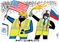 G20 YELLOW VESTS AND THE ANTIGLOBALISTS by Schot