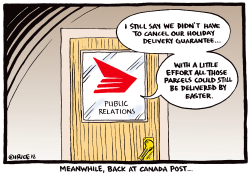 MEANWHILE BACK AT CANADA POST by Ingrid Rice