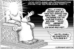 GOD QUITS REPUBLICAN PARTY by Monte Wolverton