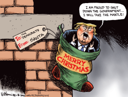 TRUMP'S GIFT TO PELOSI AND SCHUMER by Kevin Siers