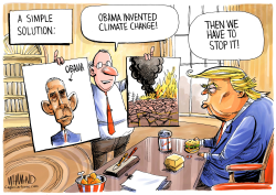 OBAMA INVENTED CLIMATE CHANGE by Dave Whamond