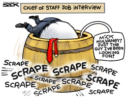 SCRAPING BOTTOM FOR CHIEF OF STAFF by Steve Sack