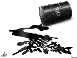 WAR & OIL by Osama Hajjaj
