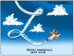 PENNY MARSHALL by Bob Englehart