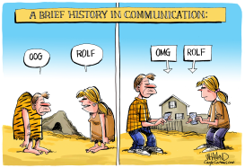 A BRIEF HISTORY OF COMMUNICATION by Dave Whamond
