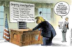 ALL THE PRESIDENT’S INVESTIGATIONS by Patrick Chappatte