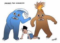 PRAYERS FOR INDONESIA by Stephane Peray