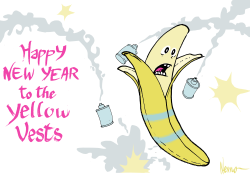 HAPPY NEW YEAR FOR THE YELLOW VESTS by NEMØ