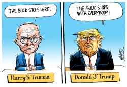 THE BUCK STOPSWHERE by Dave Whamond
