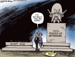 LOCAL NC SILENT SAM AND CHANCELLOR FOLT by Kevin Siers