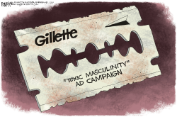 GILLETTE AD by Rick McKee