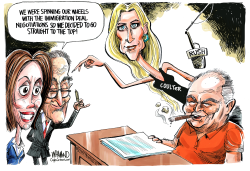 SHUTDOWN NEGOTIATIONS WITH COULTER AND LIMBAUGH by Dave Whamond