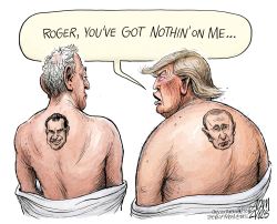 ROGER STONE INDICTED by Adam Zyglis