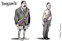 TWO PRESIDENTS IN VENEZUELA by Patrick Chappatte