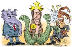 HOWARD SCHULTZ by Daryl Cagle