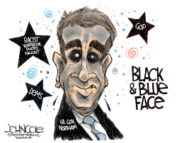NORTHAM BLACK AND BLUE FACE by John Cole