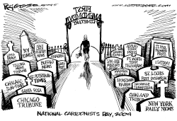 FIRST AMENDMENT CEMETARY by Milt Priggee