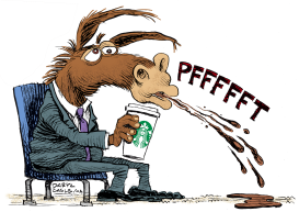 HOWARD SCHULTZ AND DEMOCRATS by Daryl Cagle