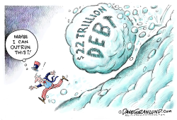 US DEBT SNOWBALLING by Dave Granlund