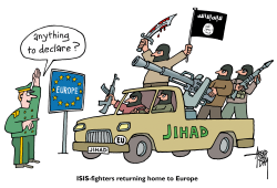 RETURNING ISISFIGHTERS by Arend Van Dam