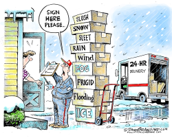 WEATHER MIX DELIVERY by Dave Granlund