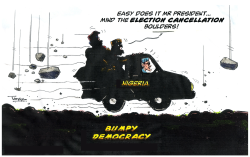 BUMPY DEMOCRACY by Tayo Fatunla